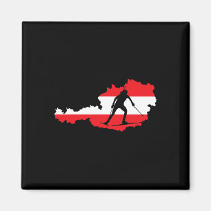 Cool Biathlon Fans Skifahren Magnet
