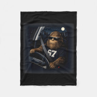 Cool Bigfoot Driving 67 Sungles Funny Gifts Men Wo Fleecedecke