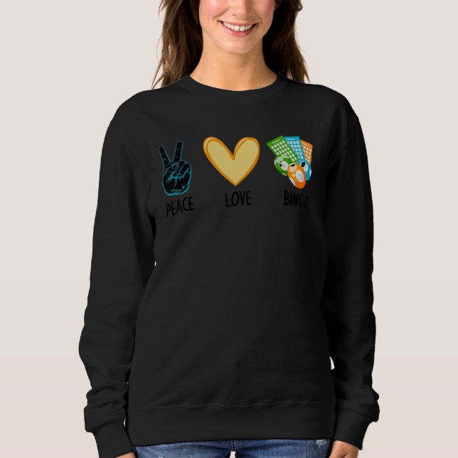 Cool Bingo For Men Women Bingo Caller Player Casin Sweatshirt (Vorderseite)