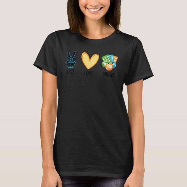 Cool Bingo For Men Women Bingo Caller Player Casin T-Shirt (Vorderseite)