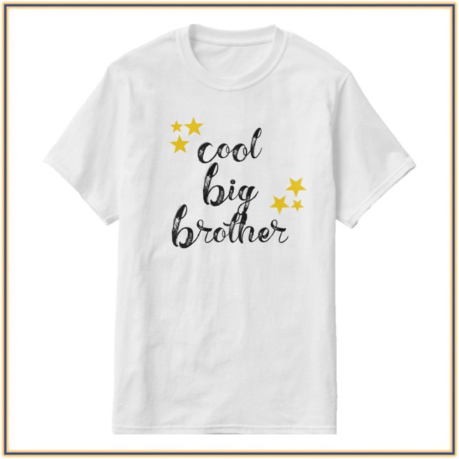 Cool Black and Gold Big Brother T-Shirt (Von Creator hochgeladen)