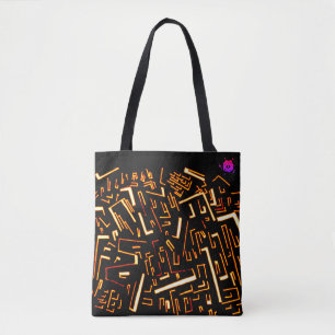 Cool Black Gold Groovy Tasche
