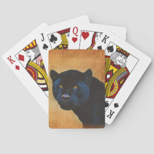 Cool Black Jaguar Panther Wildlife Big Cat Spielkarten