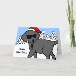 Cool Black Labrador Cartoon Weihnachten