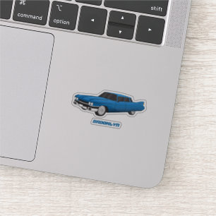 Cool-blau-Oldtimer 1959 Aufkleber