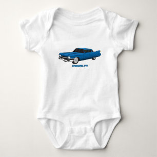 Cool-blau-Oldtimer 1959  Baby Strampler