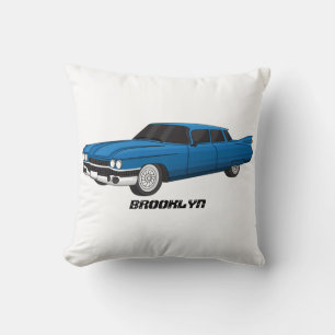 Cool-blau-Oldtimer 1959 Kissen