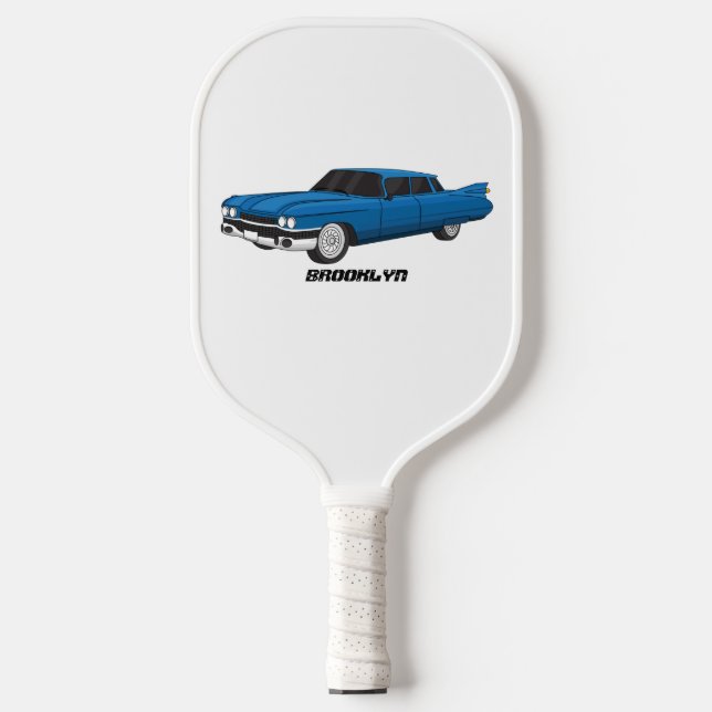 Cool-blau-Oldtimer 1959 Pickleball Schläger (Vorderseite)