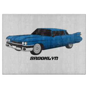 Cool-blau-Oldtimer 1959 Schneidebrett