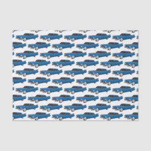 Cool-blau-Oldtimer 1959 Seidenpapier