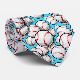 cool-blaue Baseball-Sportler Krawatte