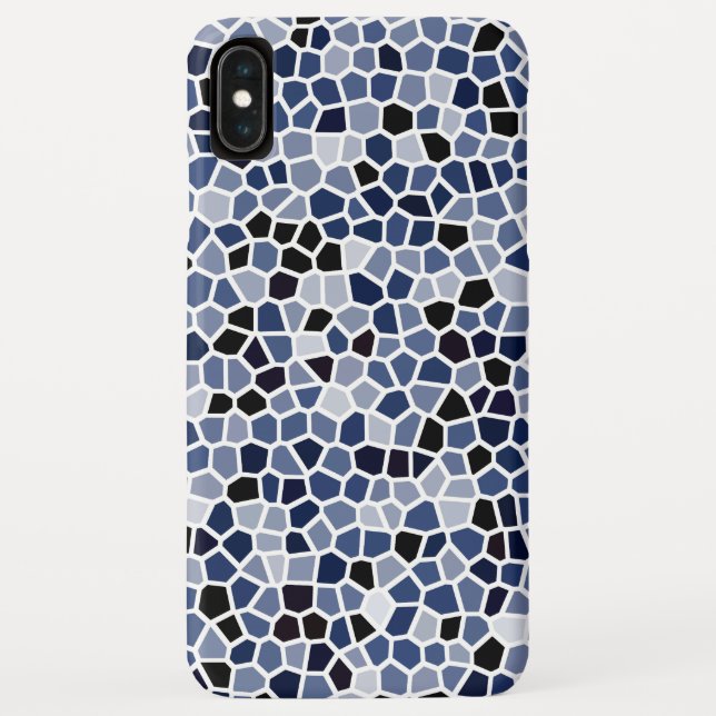 COOL Blaue Glasmalerei-Muster Case-Mate iPhone Hülle (Rückseite)
