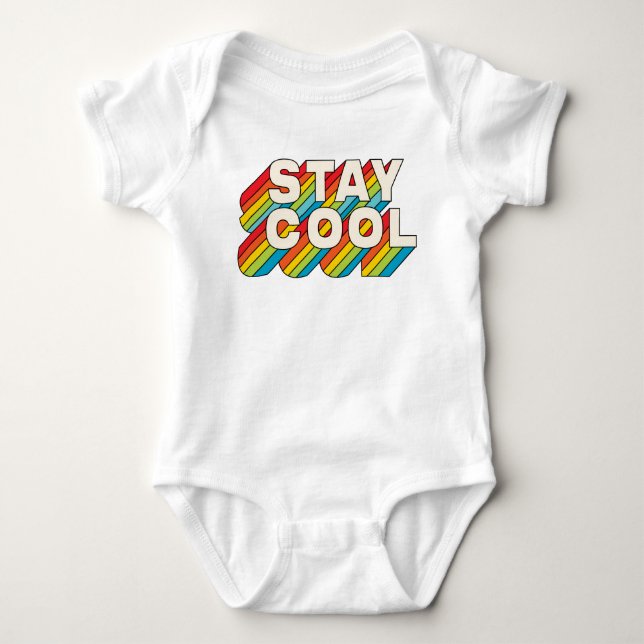 Cool bleibe baby strampler (Vorderseite)