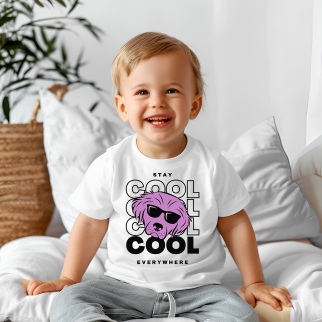 cool bleibe baby t-shirt (Von Creator hochgeladen)