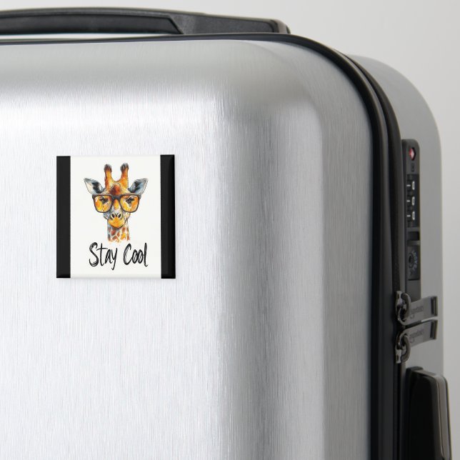Cool bleibe - Giraffe mit Sonnenbrillen Illustrati Magnet (In Situ (Gepäck))
