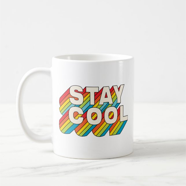 Cool bleibe kaffeetasse (Links)