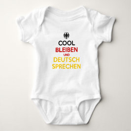 Cool Bleiben und Deutsch Sprechen Baby Strampler