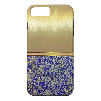 Cool Bleu joli Coque de design or floral