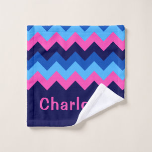 Cool bleu rose Chevron Monogramme lingerie