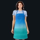 Cool Blue Aquamarin Ombre Watercolor Artist Schürze<br><div class="desc">Moderne Schürze mit einfachem Design mit einer farbenfrohen,  blau und aquamarinen Wasserfarbenwäsche. Diese coole Schürze ist ein tolles Geschenk für eine Ehefrau oder Mama,  die eine Kunsthandwerkerin,  Bäckerin,  Koch ist oder gerne zum Geburtstag oder Muttertag kocht.</div>