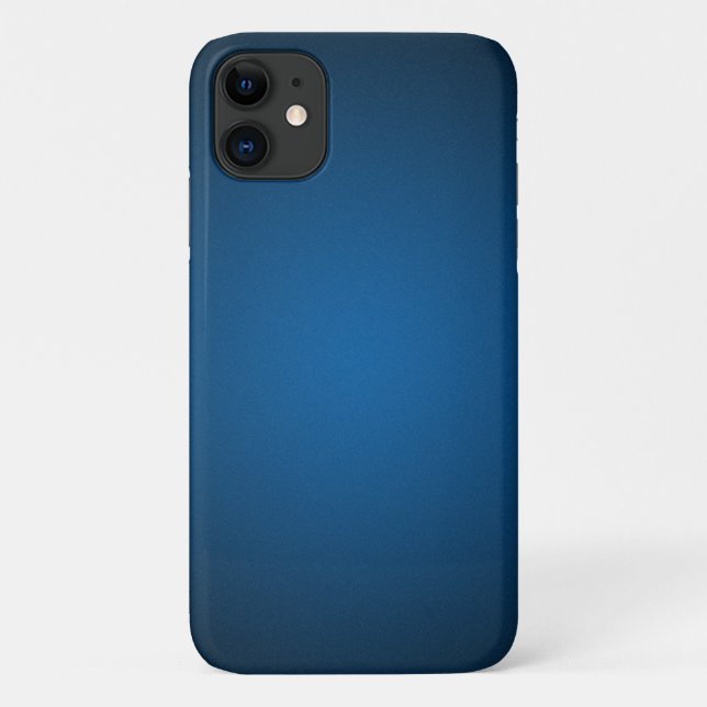 Cool Blue-Black Grainy Vignette Case-Mate iPhone Hülle (Rückseite)