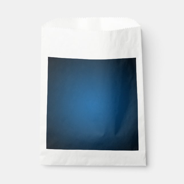 Cool Blue-Black Grainy Vignette Geschenktütchen (Vorderseite)