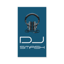 Cool Blue DJ Music Business Card