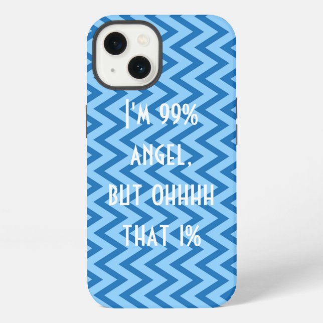 Cool Blue Fanny iPhone Hülle (Rückseite)