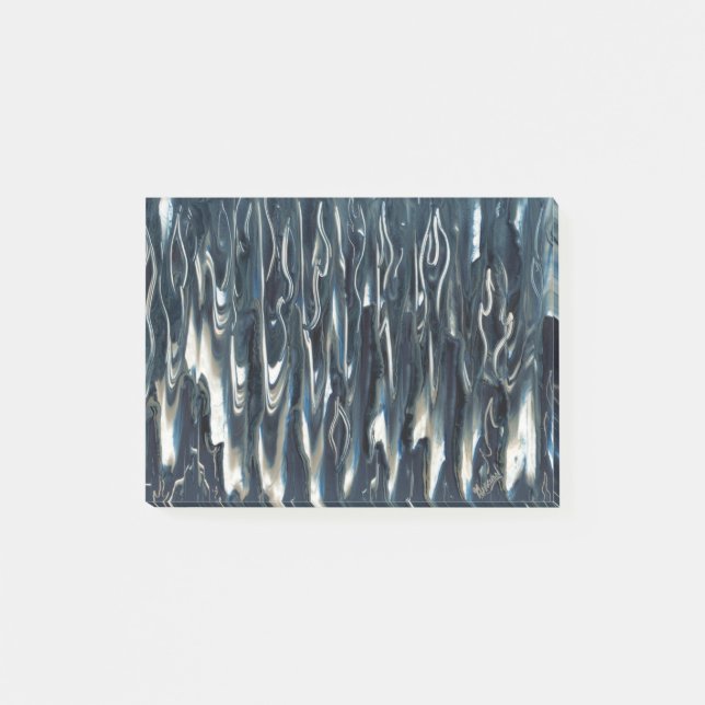 Cool Blue Flame Post-it Klebezettel (Vorderseite)