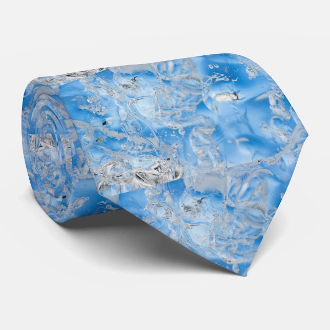 Cool Blue Iceberg Krawatte (Gerollt)