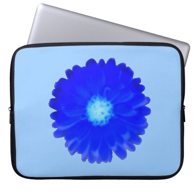 Cool Blue Marigold Laptop Bag Laptopschutzhülle (Vorderseite)