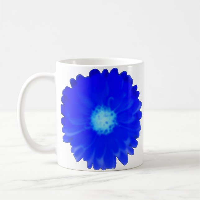 Cool Blue Marigold Tasse (Links)
