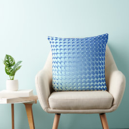 Cool Blue Multi Matrix Design Throw Kissen
