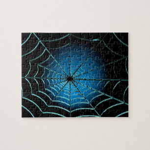 Cool Blue Spider Web