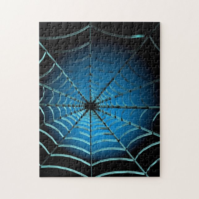 Cool Blue Spider Web (Vertikal)