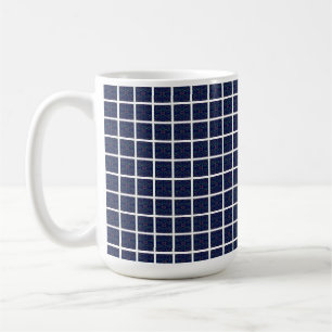 Cool Blue Squares Becher Kaffeetasse