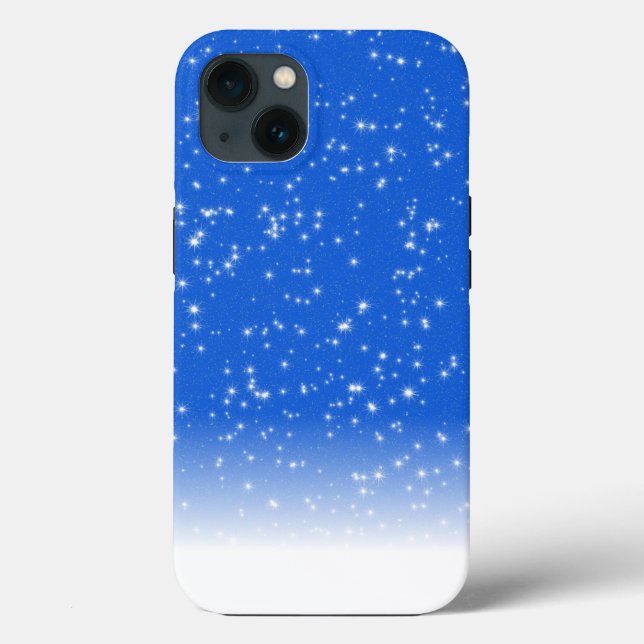 Cool Blue Texture OtterBox iPhone Case (Rückseite)