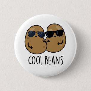 Cool Bohnen Funny Veggie Legume Puff Button
