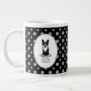 Cool Boston Terrier mit Sonnenbrille (schwarz) Jumbo-Tasse