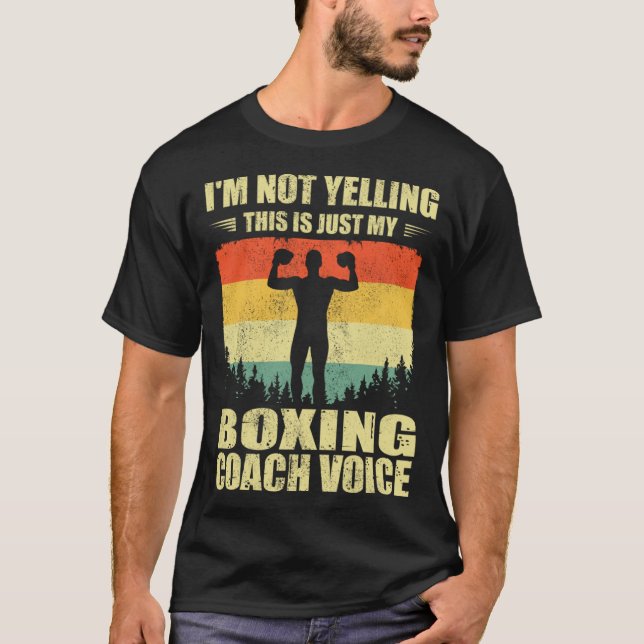 Cool Boxing Coach For Men Women Team Boxing Coachi T-Shirt (Vorderseite)