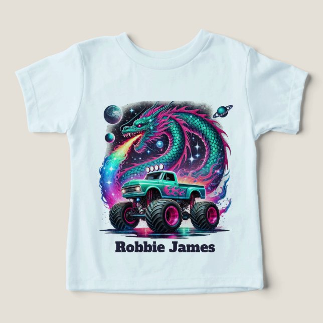 Cool boys monster truck customizable (Design Vorderseite)