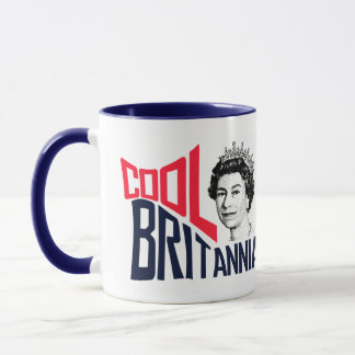 Cool Britannia Königin Elizabeth HRH Geboren Royal Tasse