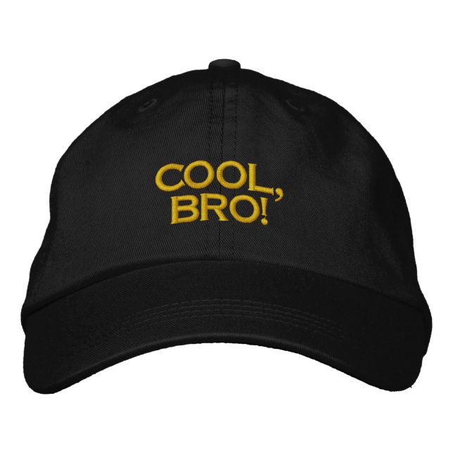 COOL, BRO! - STREET GAMER HAP BESTICKTE KAPPE (Vorderseite)