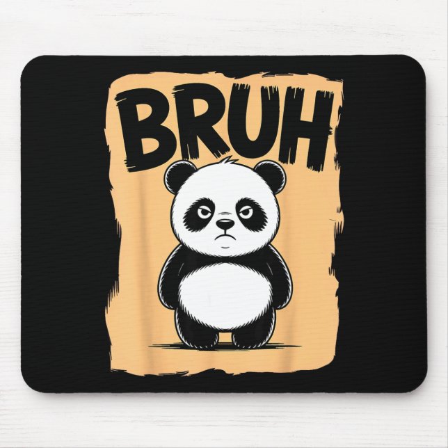 Cool Bruh Panda Men Women Kids Teens Funny Bruh Pa Mousepad (Vorne)