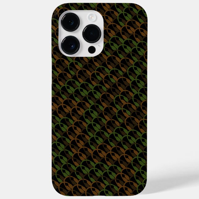 Cool Camouflage Music Headphones Audio DJ Pattern Case-Mate iPhone 14 Pro Max Hülle (Rückseite)