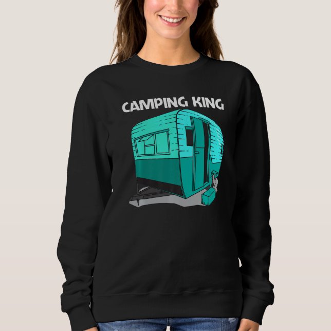 Cool Camping For Men Boys Camper Camping Outdoor T Sweatshirt (Vorderseite)