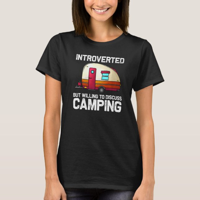 Cool Camping For Men Women Camper Hiking Bonfire C T-Shirt (Vorderseite)