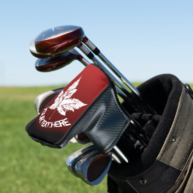 Cool Canada Golf Retro Canada Putter Abdeckung Headcover (In Situ)