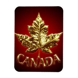 Cool Canada Magnet Gold Canada Leaf Souvenir