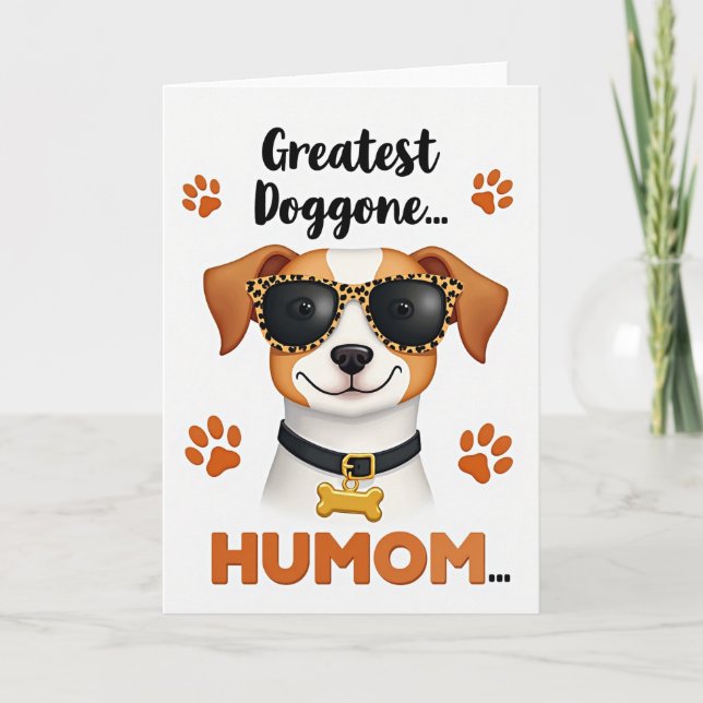 Cool Canine Humom Karte (Vorderseite)